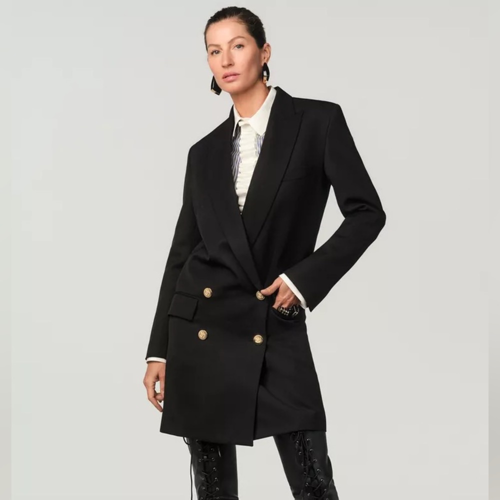 Zara WOOL FROCK COAT WITH BUTTONS X STEFANO PILATI. WOW 

Elegant Black